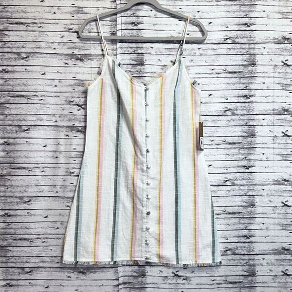 Billabong X The Salty Blonde Sunny Stripes Slip Dress - Picture 1 of 14